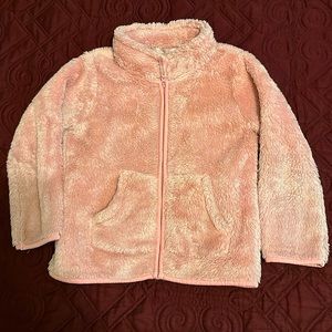 H&M Cute Fleece pink jacket for girls zipper closure size US 2-4Y